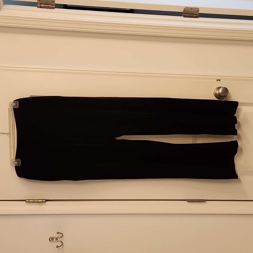 DKNY black velour pants